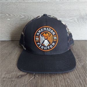 American Fighter by Affliction Fisher Hat Black/Camouflage OS